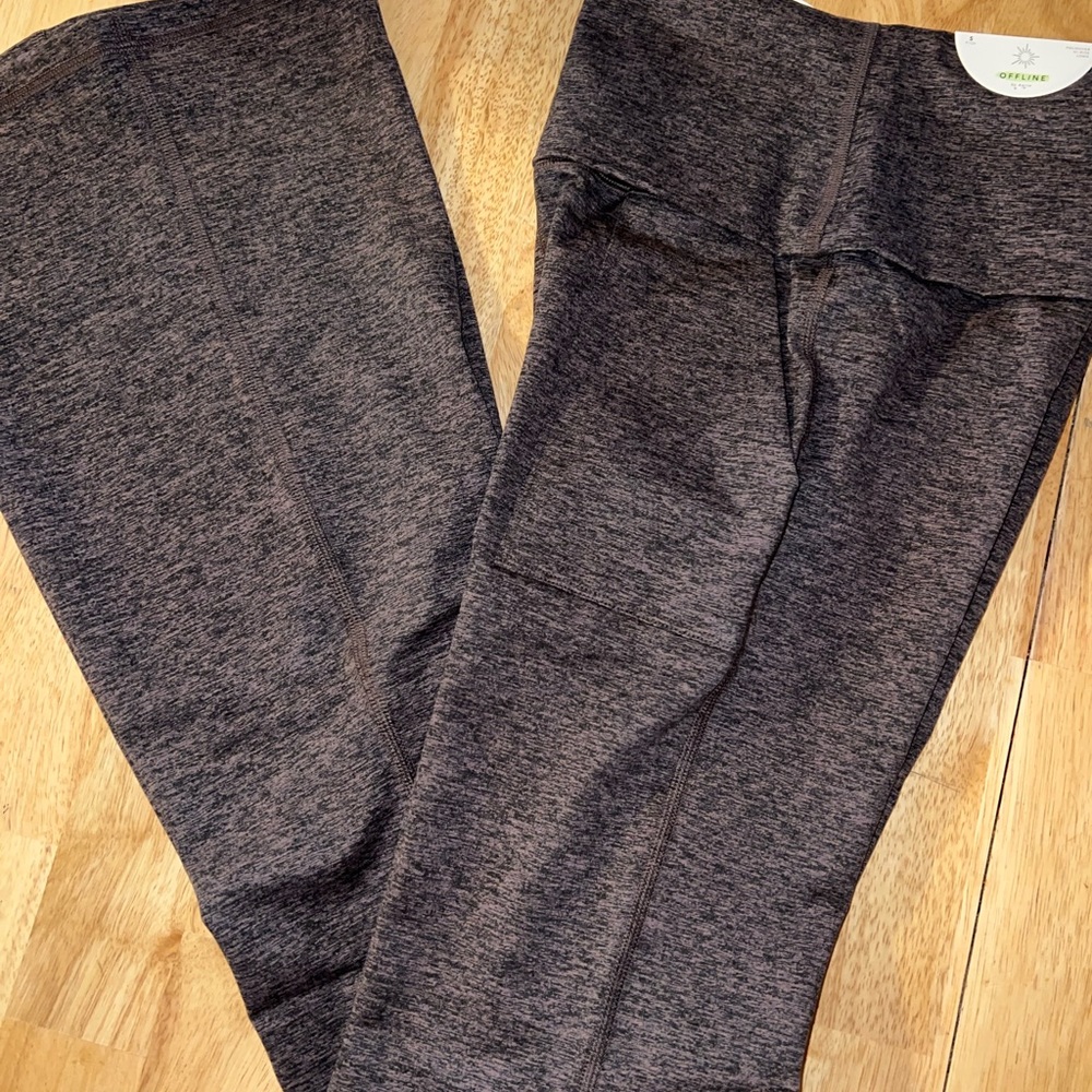 OFFLINE By Aerie The Hugger High Waisted Foldover Flare Legging - Picture 10 of 10
